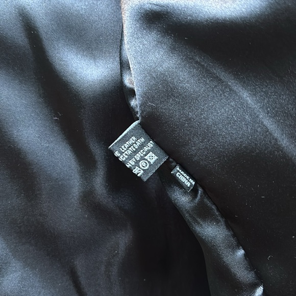 Oakridge Men's Genuine Leather Black Blazer Oversized Long - Picture 11 of 12